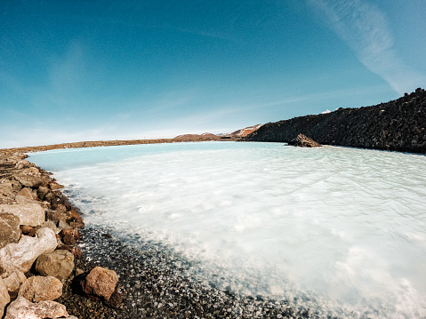 Waves, wind, boulders, skies, sun and pure geothermal lagoon waters. Stunning scenes of turquoise waters is a uniquely Icelandic experience!