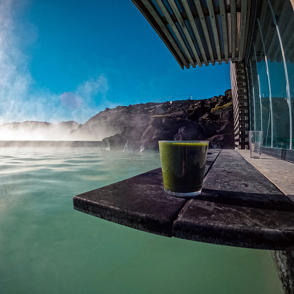 Waves, wind, boulders, skies, sun and pure geothermal lagoon waters. Stunning scenes of turquoise waters and a healthy smoothie is a uniquely Icelandic experience!