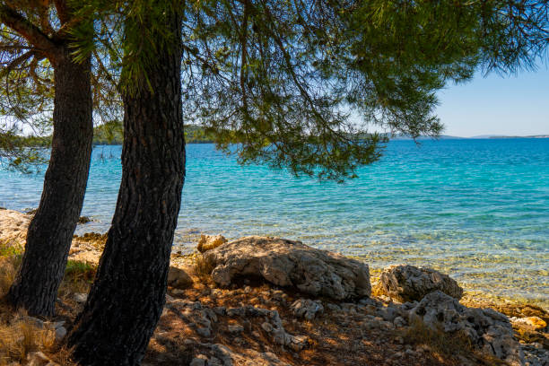 istock Croatia. Rocky shore 1392584857