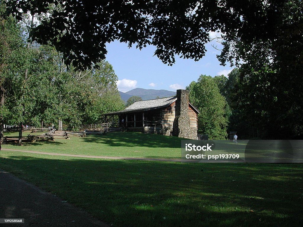 Cabana de Madeira nos Cades Cove - Royalty-free Ao Ar Livre Foto de stock