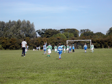 Kids playing football / soccer