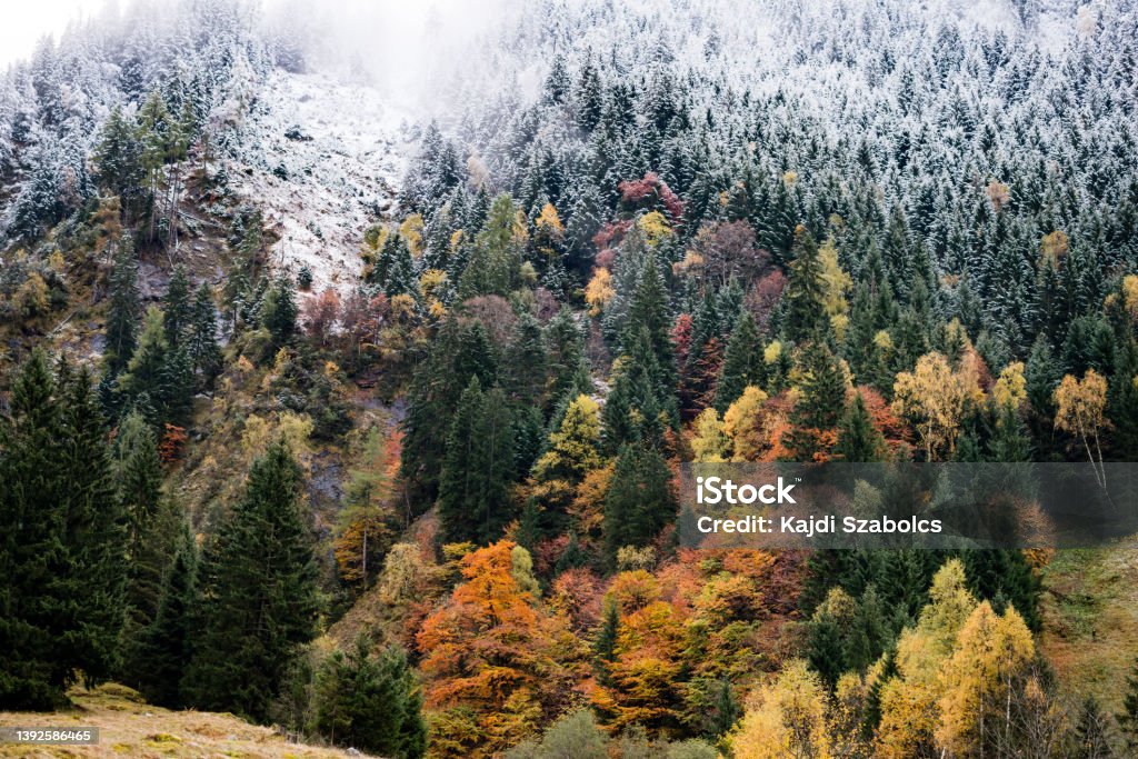 Großglockner, Austria in Europe, autumn landscape Hohe Tauern, Großglockner, Austria in Europe, winter Austria Stock Photo