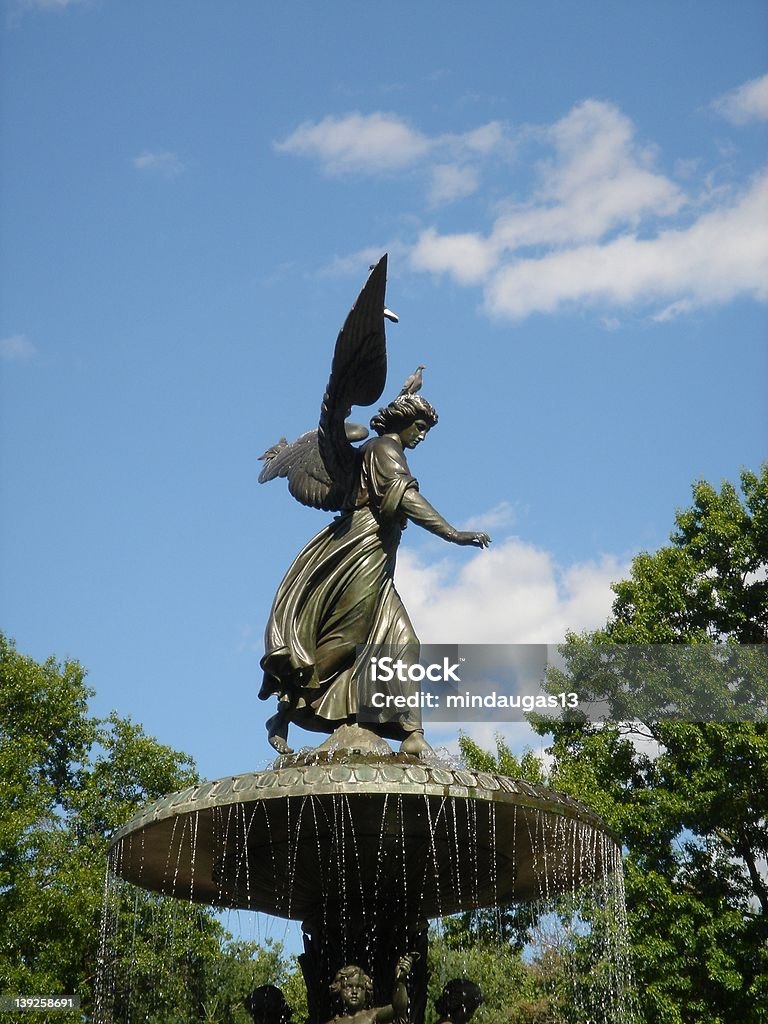 Angel im Central Park - Lizenzfrei Bronze Stock-Foto