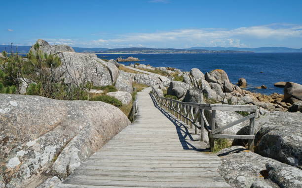 istock Spain Galicia footpath along the coast with rocks 1392587323