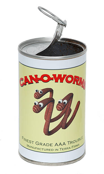Pode-O-Worms - fotografia de stock