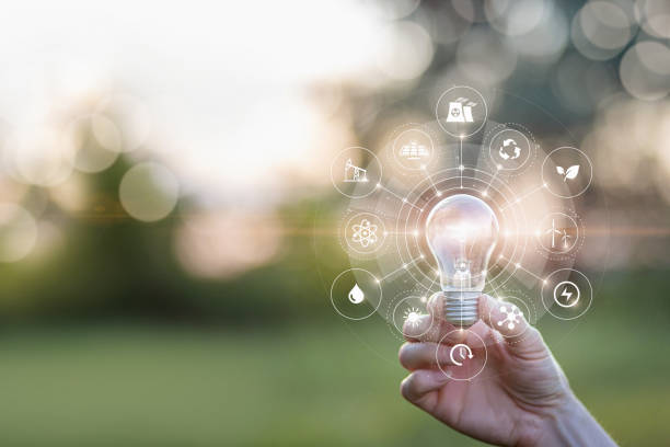 istock Concept of new technological ideaand alternative energy. 1392590168