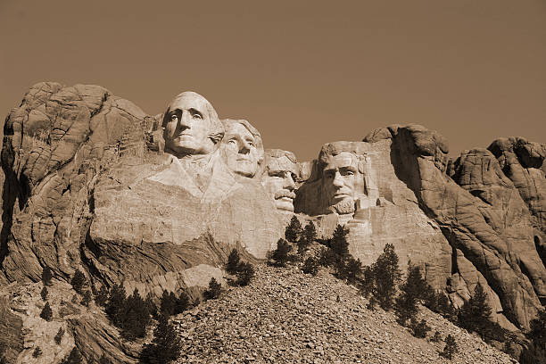 Mt. Rushmore National Monument stock photo