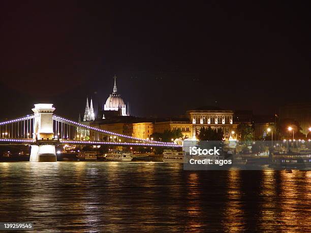 Budapest Stock Photo - Download Image Now - Bridge - Built Structure, Chain Bridge - Suspension Bridge, Color Image