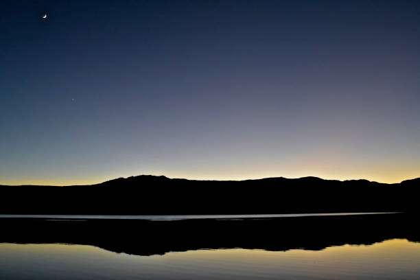 istock Orange sunset over the Sanabria lake 1392595869