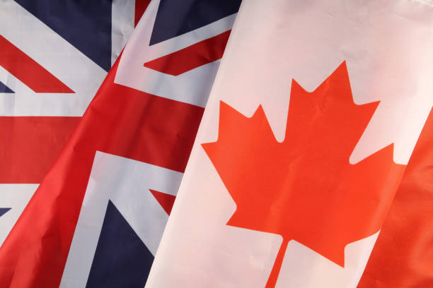 istock Flag of Great Britain and Canada 1392597674