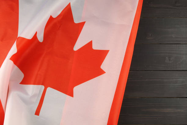 istock Flag of Canada place for text cope space 1392597790