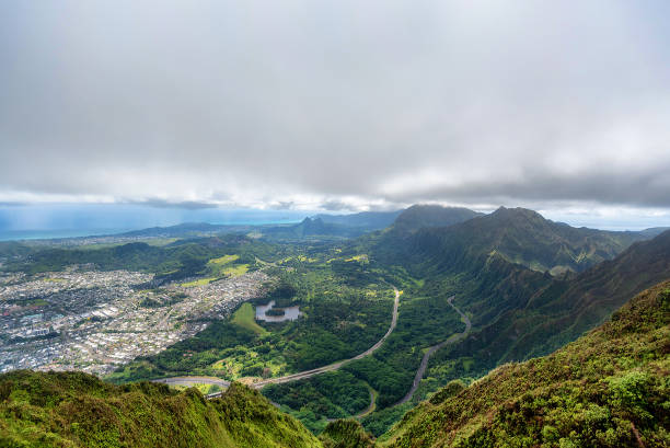 istock View from Koolau Mountain's Haiku Staircase 1392601524