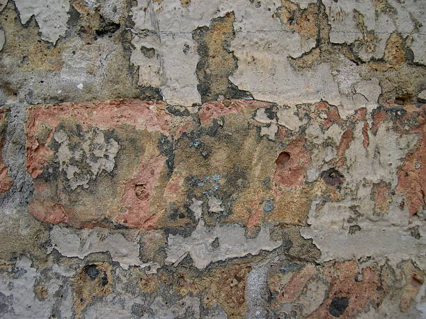 dirty brick wall stock photo