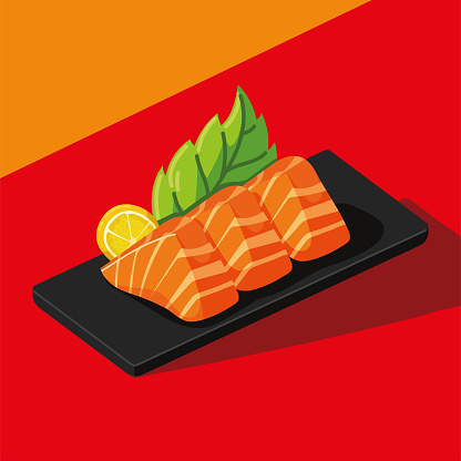 japanese food salmon