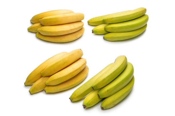 istock A bunch of bananas isolated on white background. 1392607748