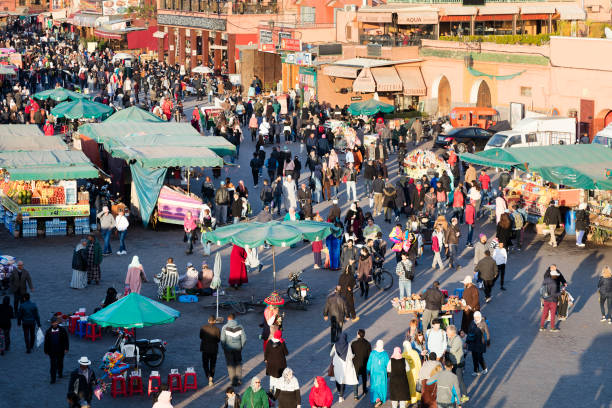 istock Djemaa El Fna Square in Marrakesh at Sunset, Morocco 1392608938