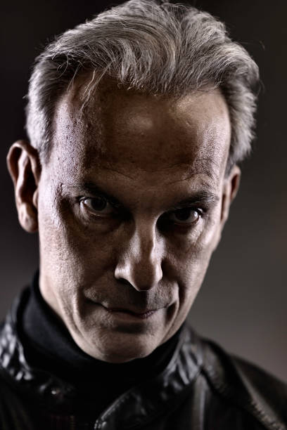 istock Portrait of a man in black 1392608953