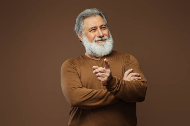 istock Portrait of a real happy old man 1392609407