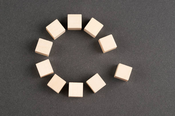 istock Wooden block cubes 1392610191