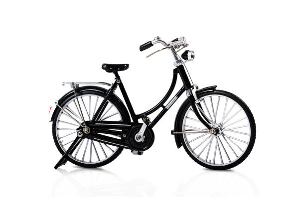 istock Black bike on white background 1392611647