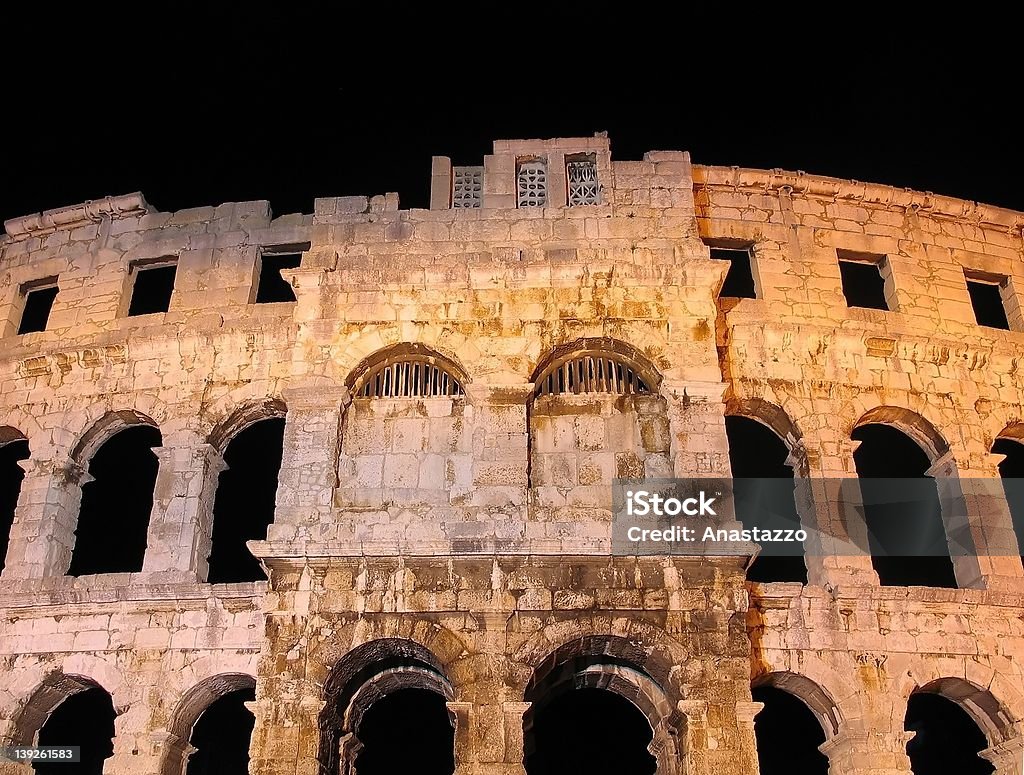 Arena em Pula, Croácia-Vista Frontal - Royalty-free Arcaico Foto de stock