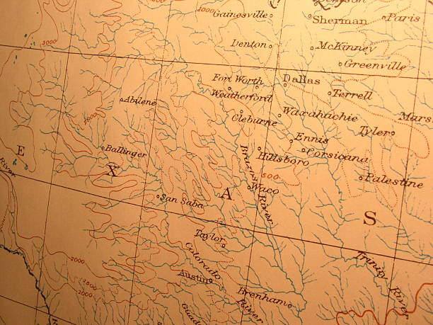 istock Antique map, Northern Texas 139261591