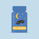 flasche-mit-melatonin-schlafhormonpillen