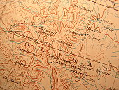 Antique map, Colorado