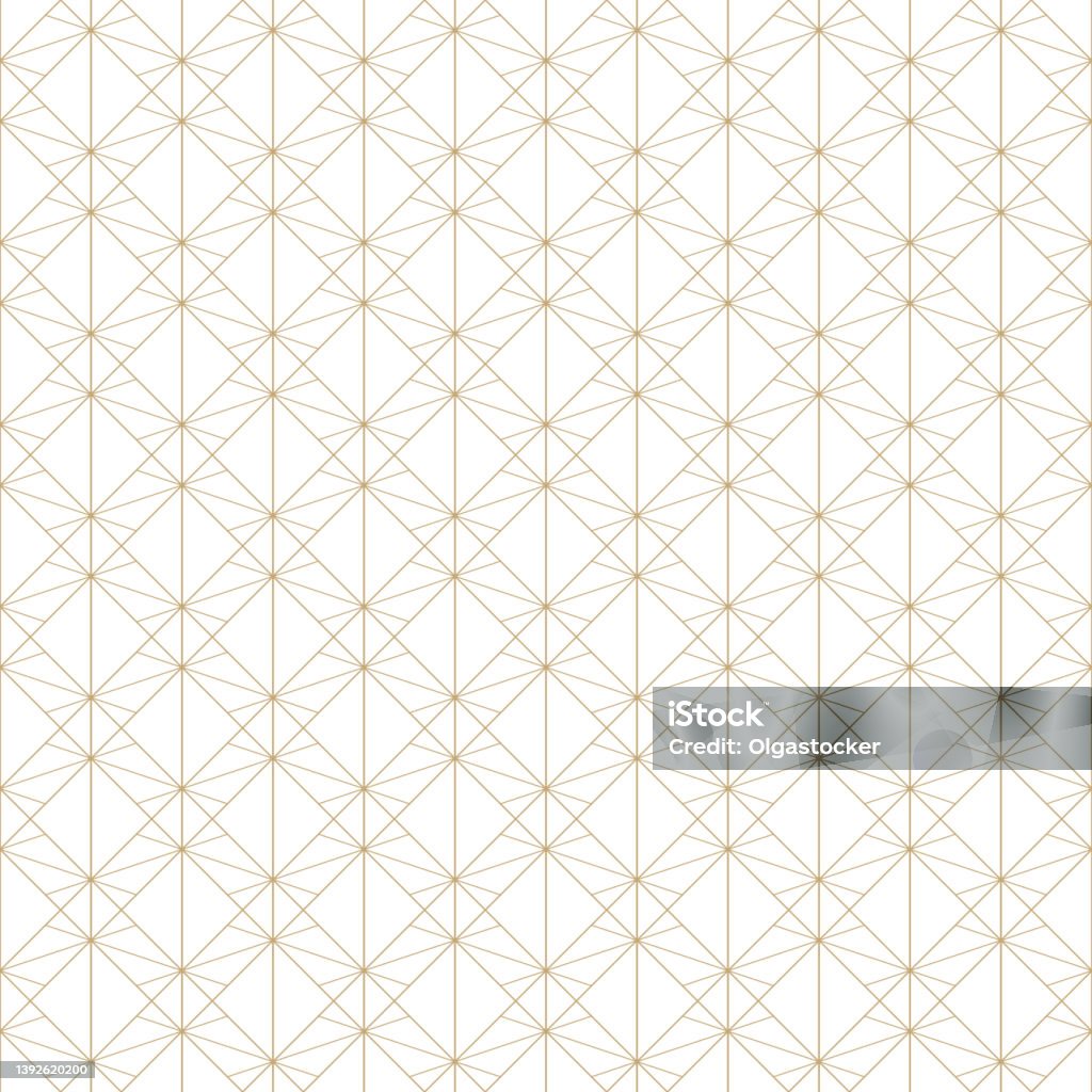 Subtle Diamond Pattern Subtle Golden Vector Geometric Seamless Pattern With Diamond Grid Thin ...