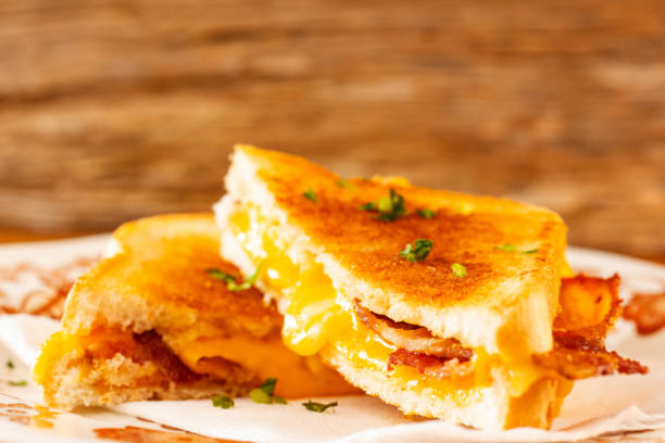 istock Grilled cheese with bacon sandwich 1392622320