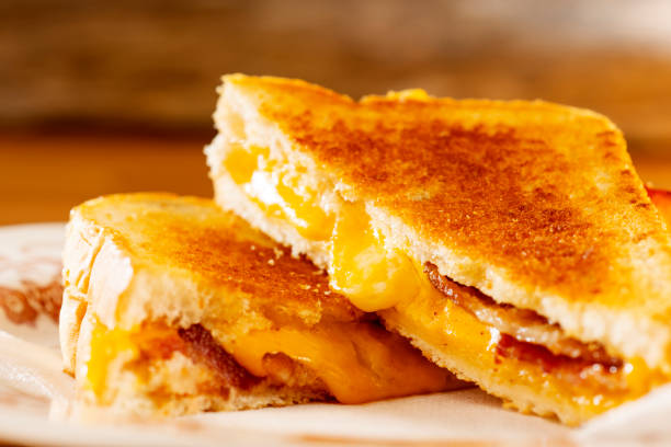 istock Grilled cheese with bacon sandwich 1392625671
