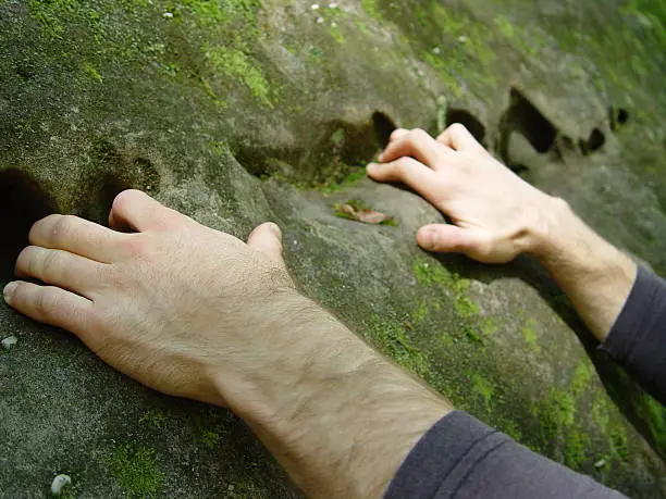 Rock Climber's hands
