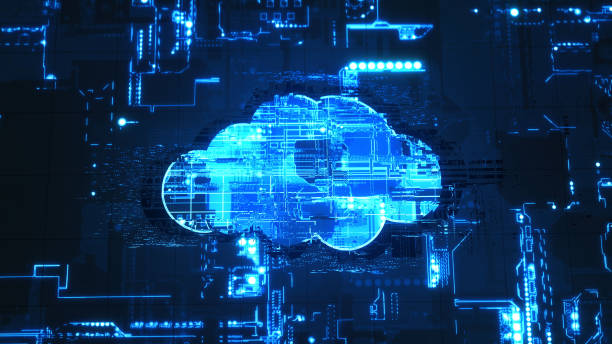 Cloud computing, NFT, AI, artificial intelligence stock photo