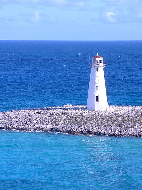 Bahamas Lighthouse stock photo
