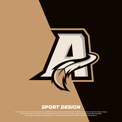 Letter A Esport Design Template With Indian Fur Style Gamer And Sport Logo  Illustration Stock Illustration - Download Image Now - iStock