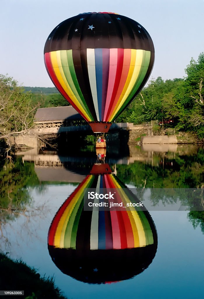 Reflexos de um piloto de balão aerostático - Foto de stock de Balão de ar quente royalty-free