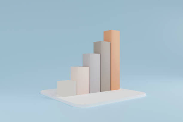 istock Business graph or bar chart diagram. Growth business financial concept. 3d render. 1392637151
