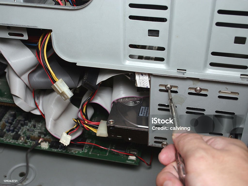 コンピューター修理#2 - コネクターのロイヤリティフリーストックフォト