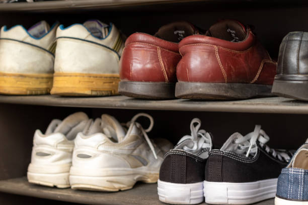 istock Shoes stored in the shoe box 1392640489