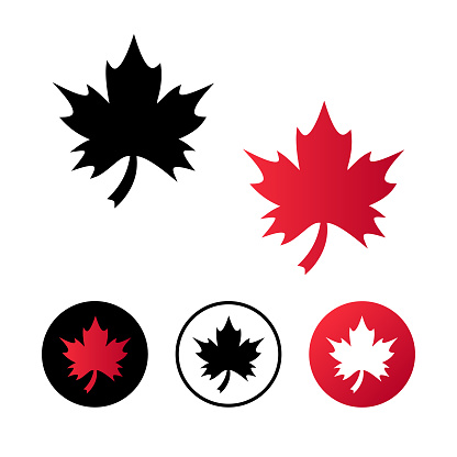 Abstract Maple Leaf Icon Illustration, can be used for business designs, presentation designs or any suitable designs.