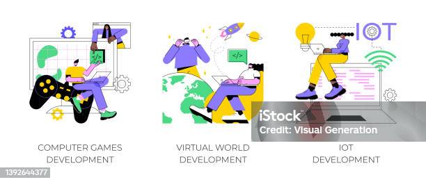 Programming Committee Graphics Programming Team Abstract Concept Vector Illustrations Stock ...