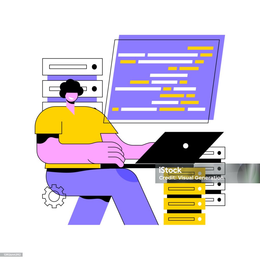Big Data Programming Abstract Concept Vector Illustration Stock ...