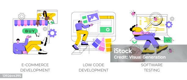 Application Software Abstract Concept Vector Illustrations Stock ...