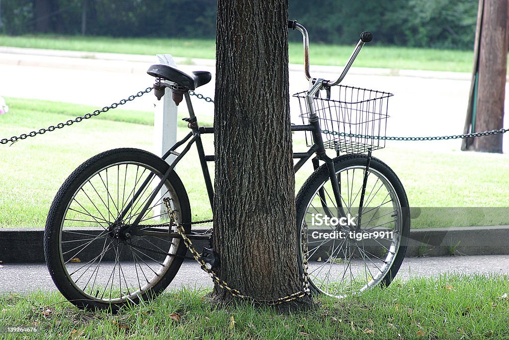 chained Fahrrad - Lizenzfrei Alt Stock-Foto