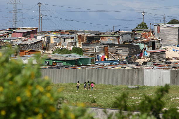 Part of a squatter camp (Or a shanty town) near Soweto, South Africa.
