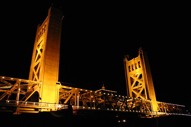 Sacramento bridge stock photo