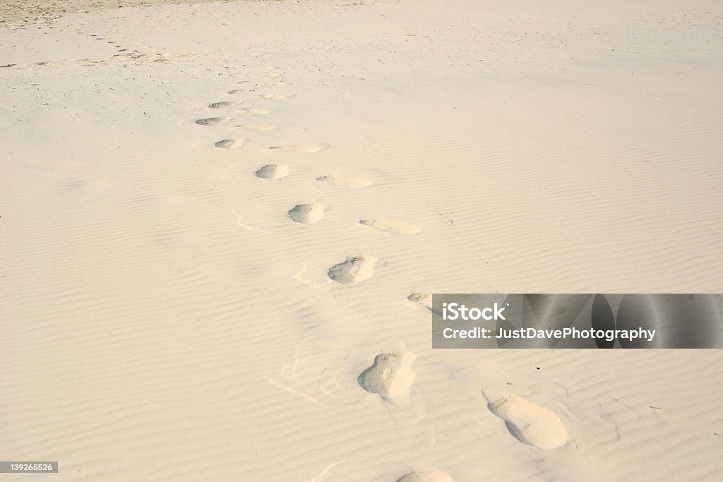 Speisen-Spuren im Sand - Lizenzfrei Anhöhe Stock-Foto