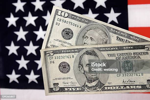 Five And Ten Stock Photo - Download Image Now - Number 5, US Paper Currency, Dollar Sign