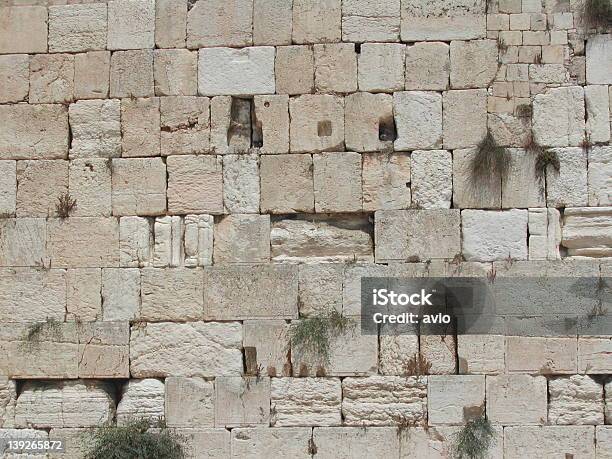 Foto de Muralha Ocidental Jerusalémpode Ser Usado Como Um Padrão Original e mais fotos de stock de Arcaico