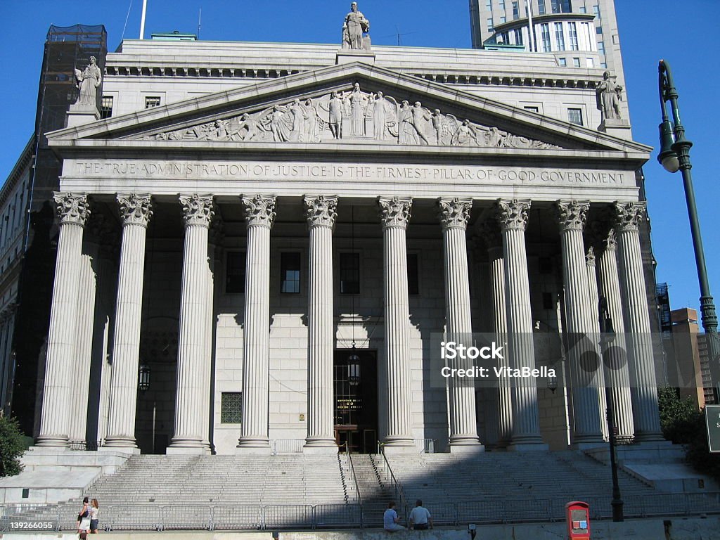 ニューヨークの裁判所 - 人物なしのロイヤリティフリーストックフォト